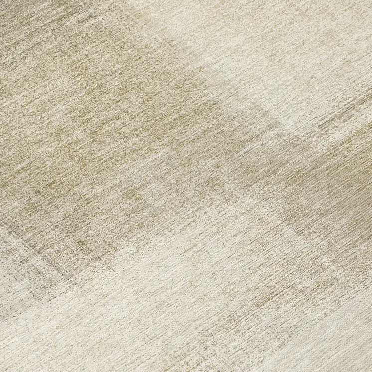 8' Taupe Round Geometric Washable Indoor Outdoor Area Rug