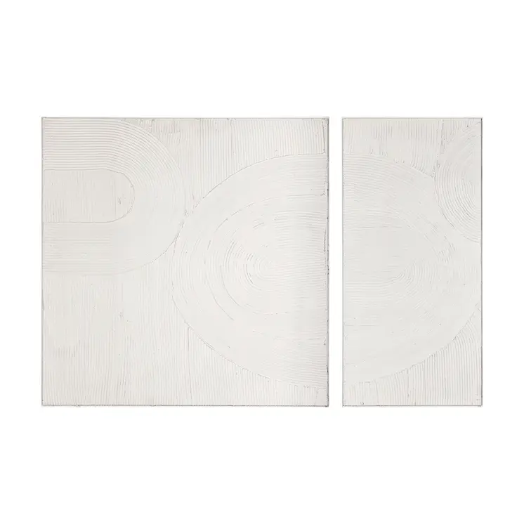 Set Of Two Pretty Mess White Framed Wall Art