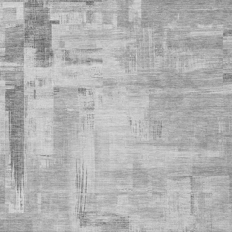 10' X 14' Gray And Off White Abstract Washable Indoor Outdoor Area Rug