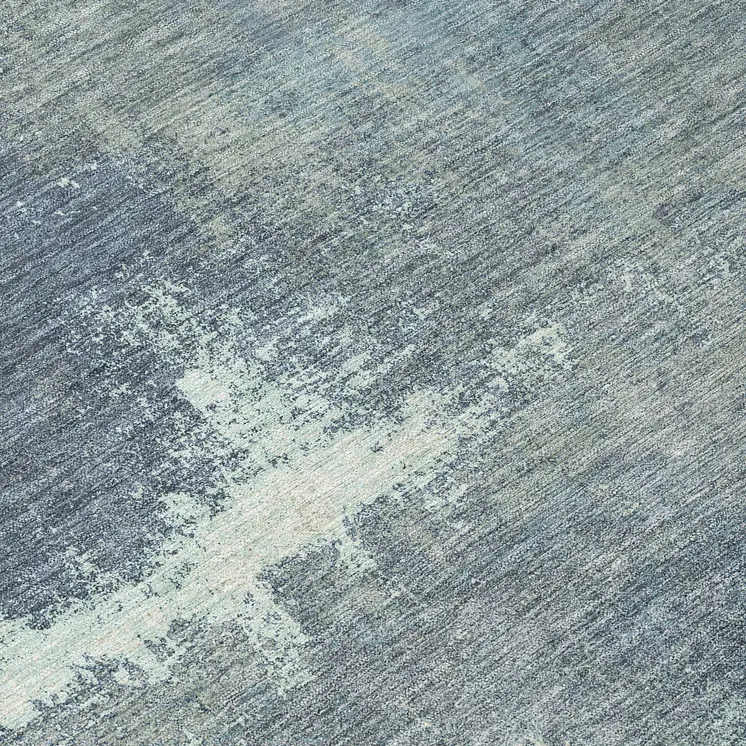 8' Sage And Green Round Abstract Washable Indoor Outdoor Area Rug