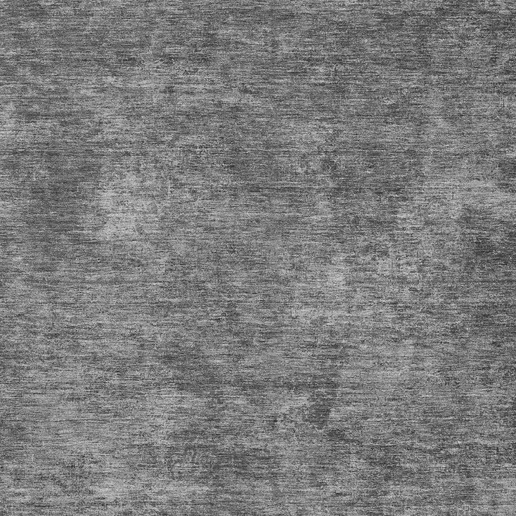 9' X 12' Gray And Smoky Black Abstract Washable Indoor Outdoor Area Rug