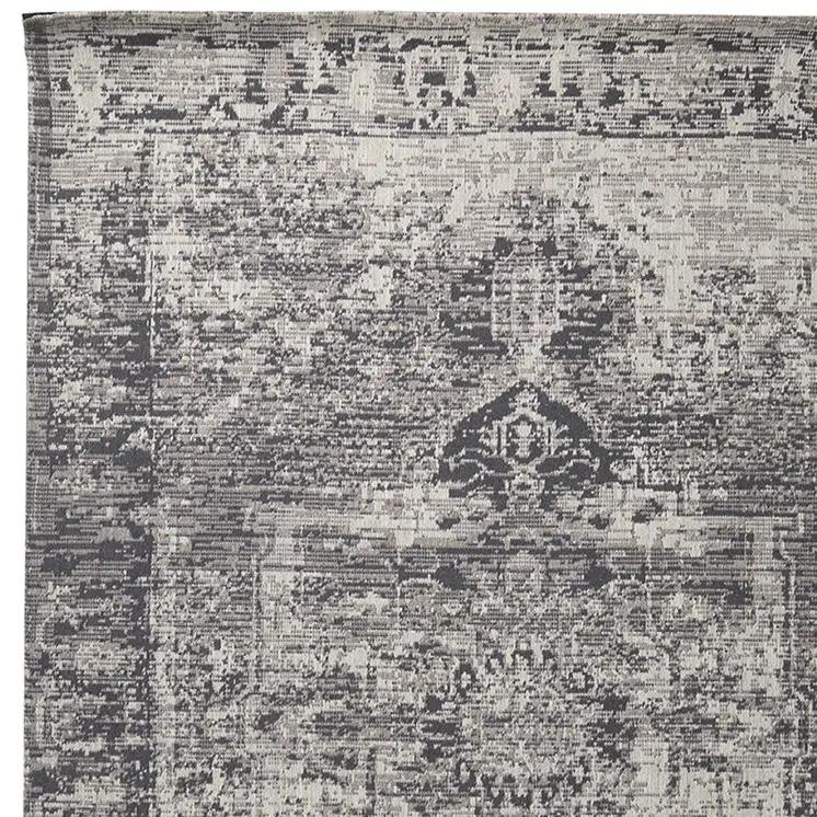 8' X 10' Gray And Beige Moroccan Hand Woven Area Rug