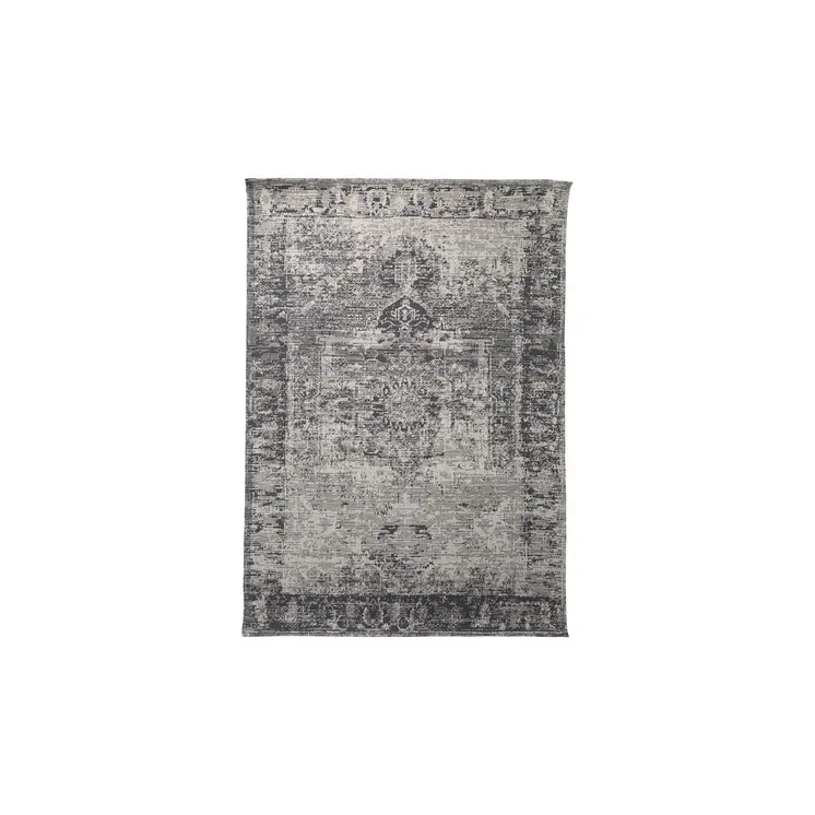 9' X 12' Gray Moroccan Distressed Area Rug