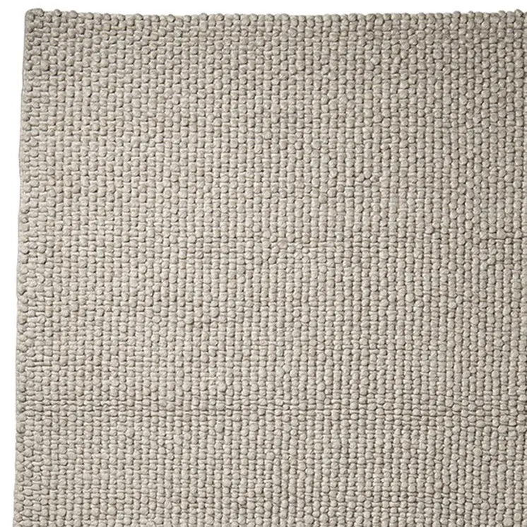 8' X 10' Taupe Berber Hand Woven Area Rug