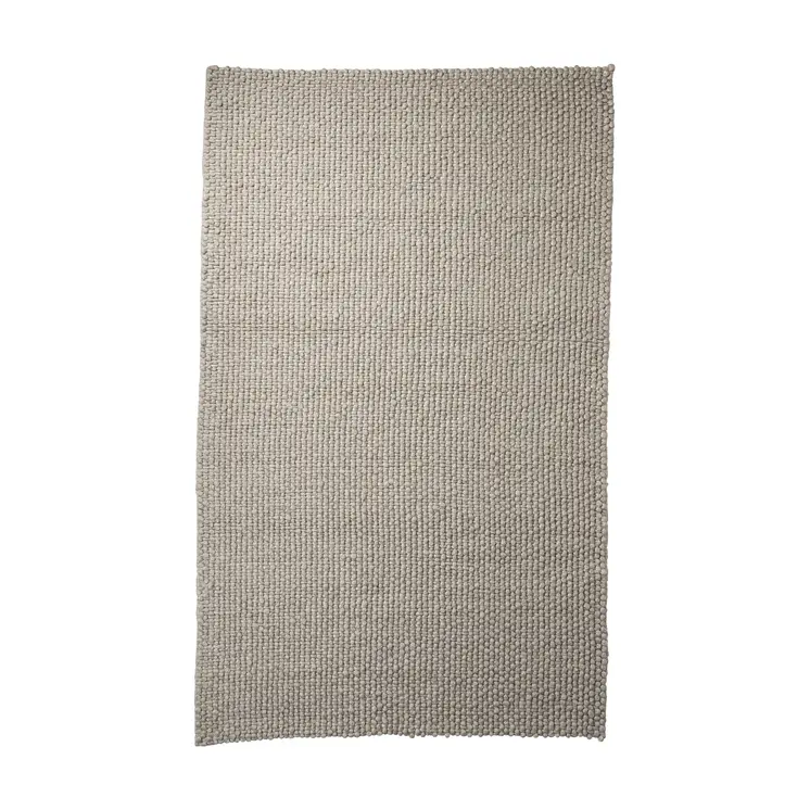 9' X 12' Beige Berber Hand Woven Area Rug