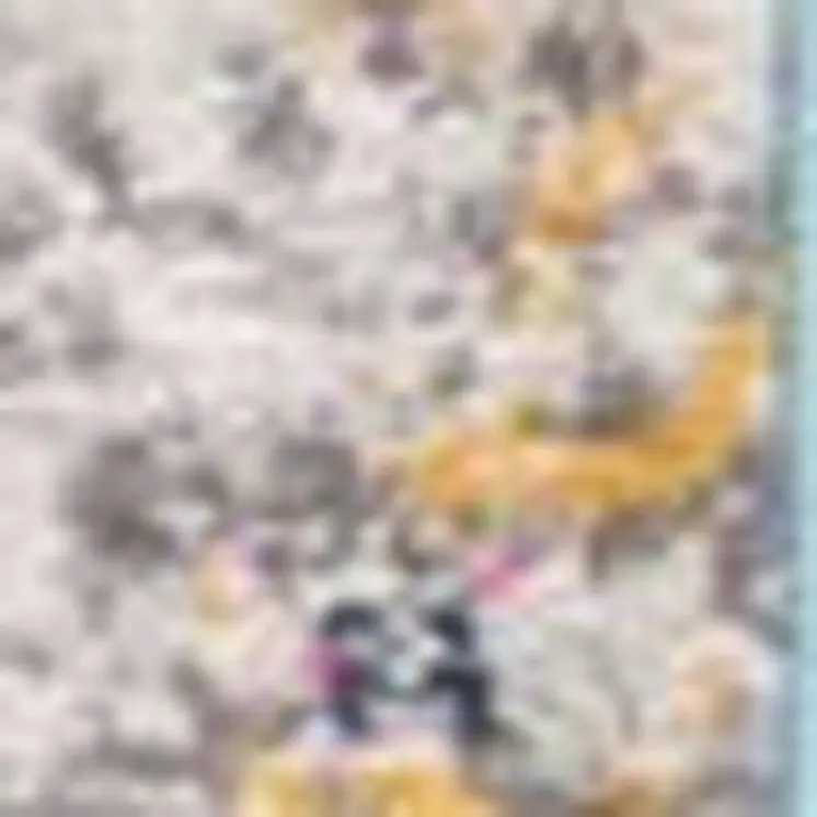 19' Runner Blue Gray And Ivory Medallion Runner Rug