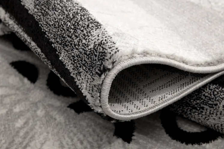 2' X 3' Gray And Black Floral Area Rug