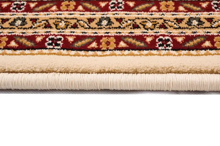 2' X 3' Red And Beige Oriental Area Rug