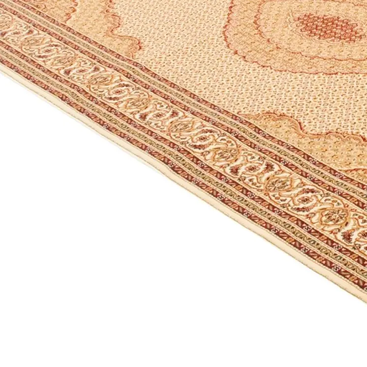 2' X 2' Red And Beige Oriental Square Rug
