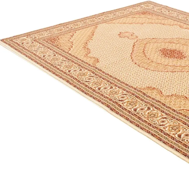 2' X 2' Red And Beige Oriental Square Rug