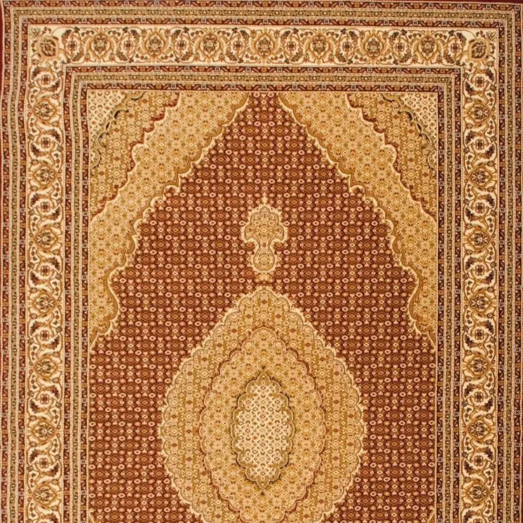 2' X 2' Red And Beige Oriental Square Rug