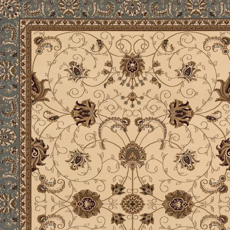 2' X 3' Beige Gray And Brown Oriental Area Rug