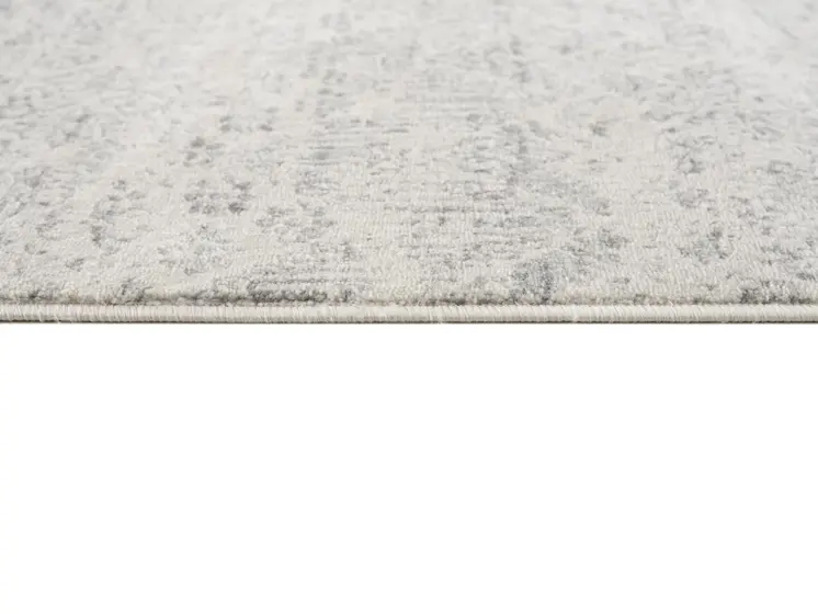2' X 2' Beige And Gray Floral Medallion Square Rug