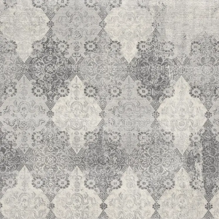 2' X 3' Gray And Beige Moroccan Area Rug