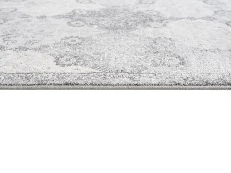 2' X 2' Gray And Beige Moroccan Square Rug