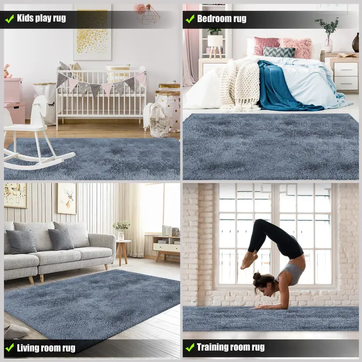 3' X 5' Gray Area Rug