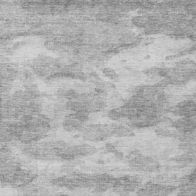 5' X 8' Silver And Gray Abstract Washable Indoor Outdoor Area Rug
