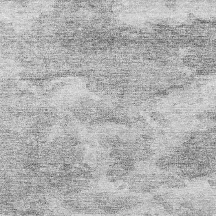 8' X 10' Silver And Gray Abstract Washable Indoor Outdoor Area Rug
