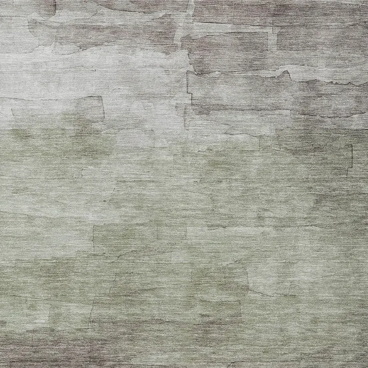 9' X 12' Taupe And Brown Striped Washable Indoor Outdoor Area Rug