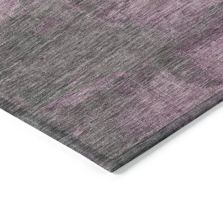 5' X 8' Artichoke Green And Mint Green Abstract Washable Indoor Outdoor Area Rug