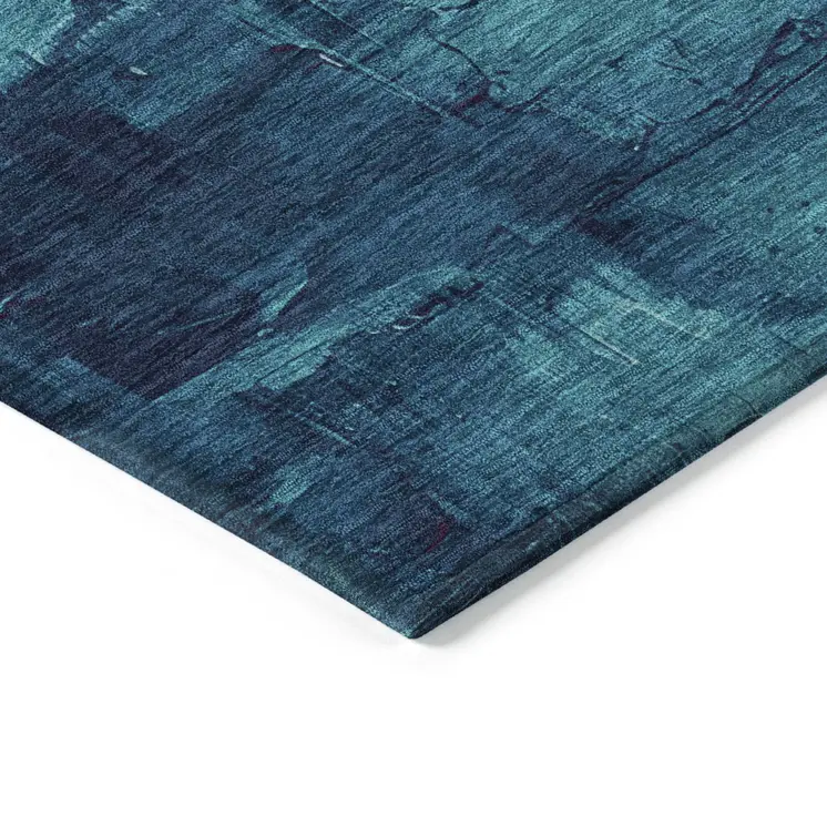 3' X 5' Merlot And Blush Abstract Washable Indoor Outdoor Area Rug