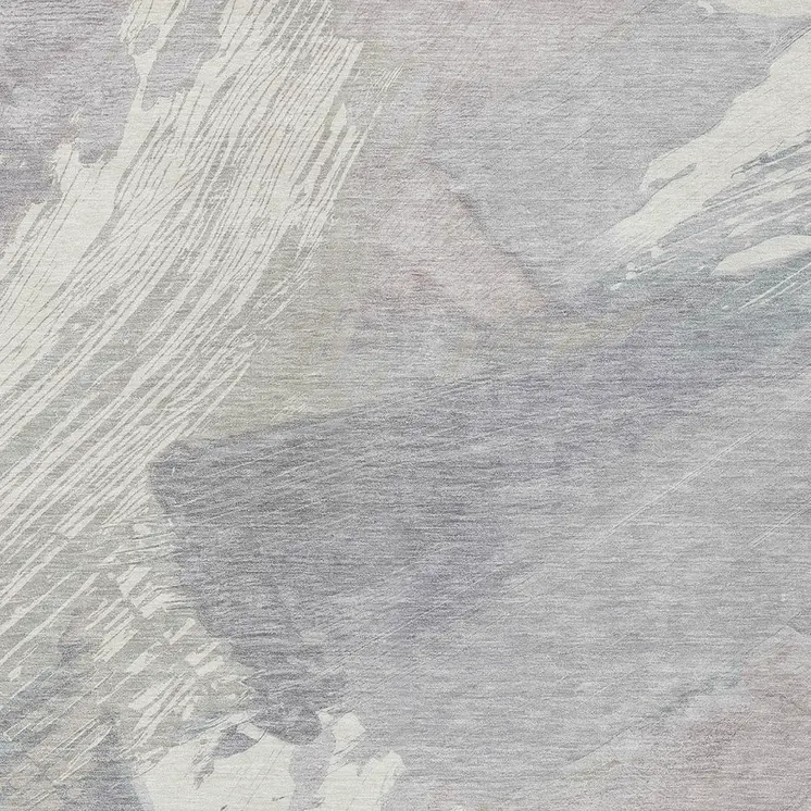 9' X 12' Ivory And Gray Abstract Washable Indoor Outdoor Area Rug