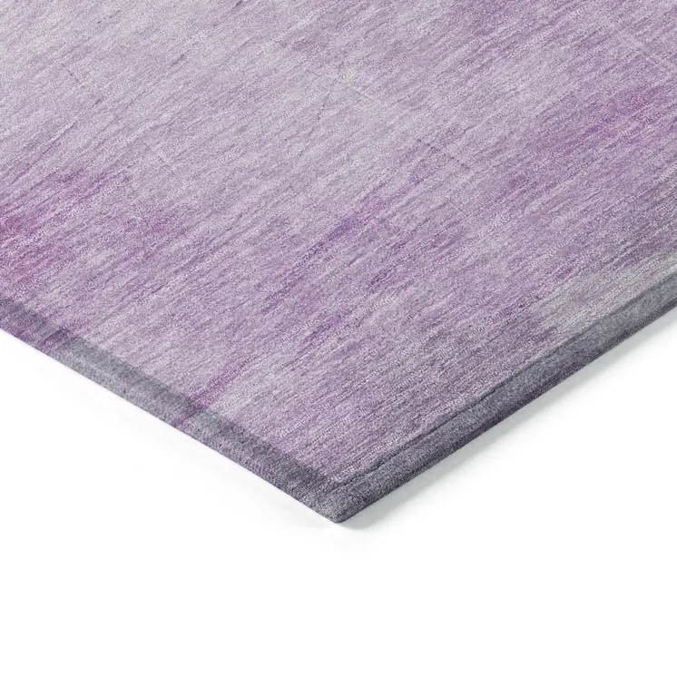 8' X 10' Lilac Lavender And Green Abstract Washable Indoor Outdoor Area Rug