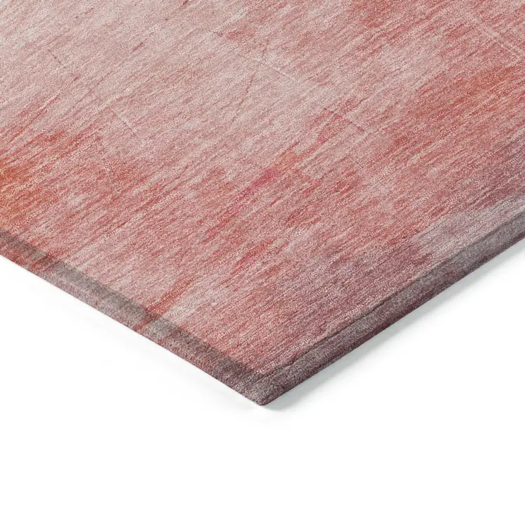 5' X 8' Pink Gold And Teal Blue Abstract Washable Indoor Outdoor Area Rug