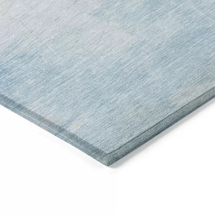 10' X 14' Sky Blue Lavender And Taupe Abstract Washable Indoor Outdoor Area Rug