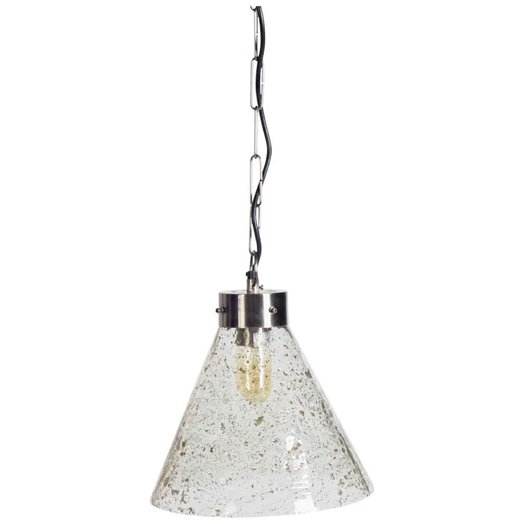 Clear Single Glass Dimmable Ceiling Light With Clear Shades
