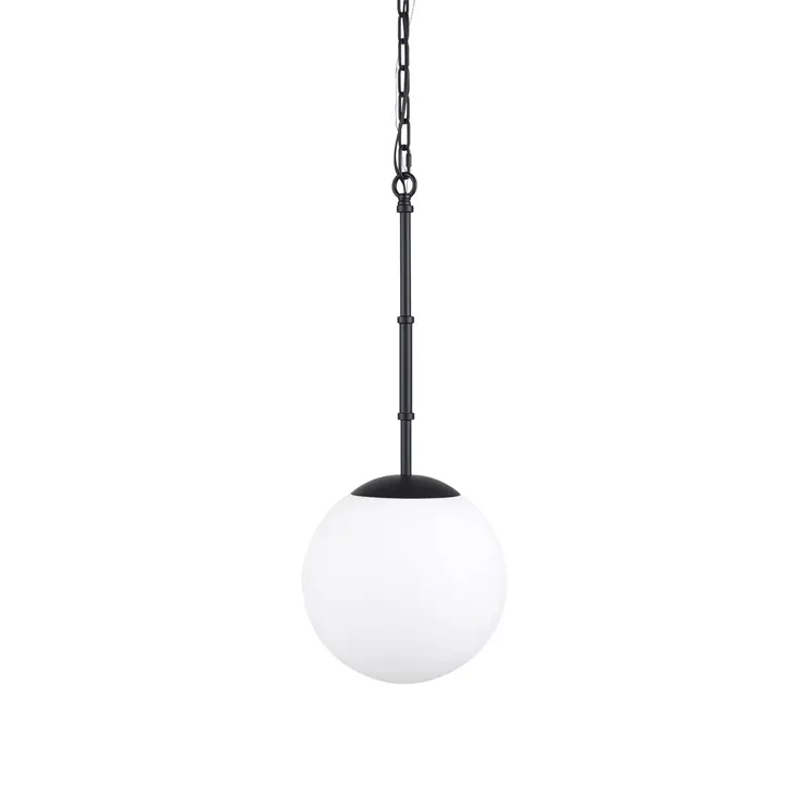 White Single Metal Dimmable Ceiling Light With White Shades