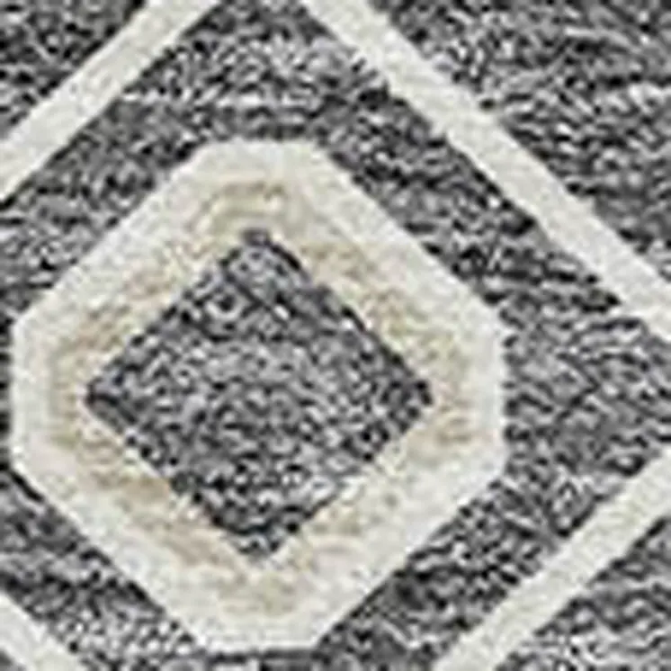 8' X 10' Gray Ivory And Gold Geometric Washable Indoor Outdoor Area Rug