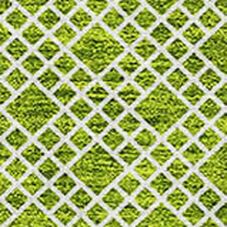 3' X 5' Lime Green And Ivory Chevron Washable Indoor Outdoor Area Rug