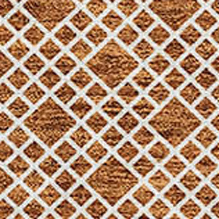 8' X 10' Orange And Ivory Chevron Washable Indoor Outdoor Area Rug