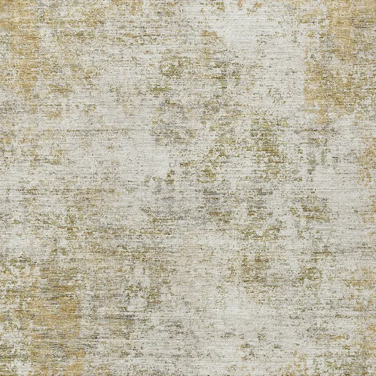 8' X 10' Wheat And Ivory Abstract Washable Indoor Outdoor Area Rug