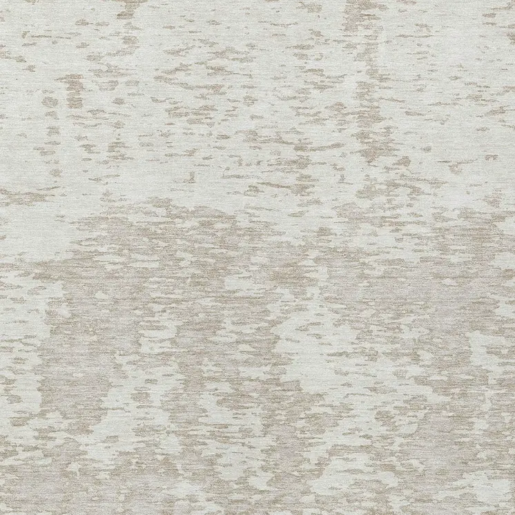 5' X 8' Ivory And Off White Abstract Washable Indoor Outdoor Area Rug