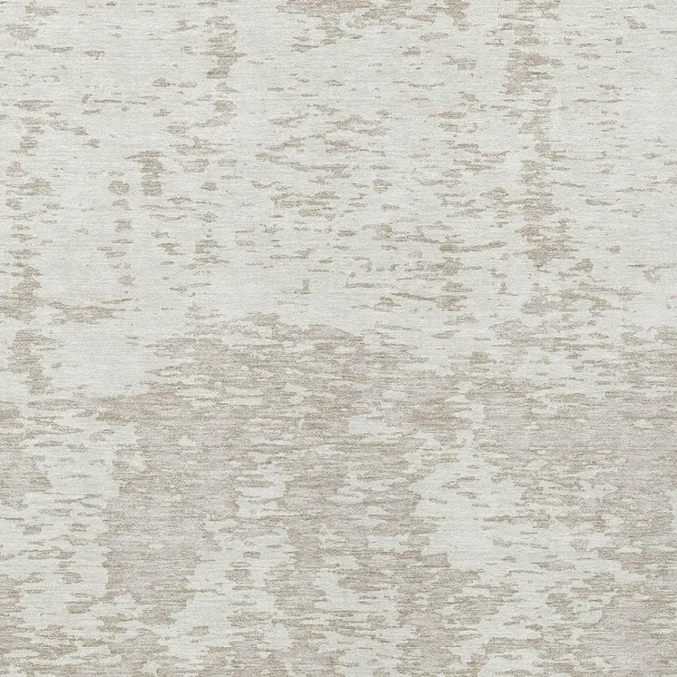 8' X 10' Ivory And Off White Abstract Washable Indoor Outdoor Area Rug