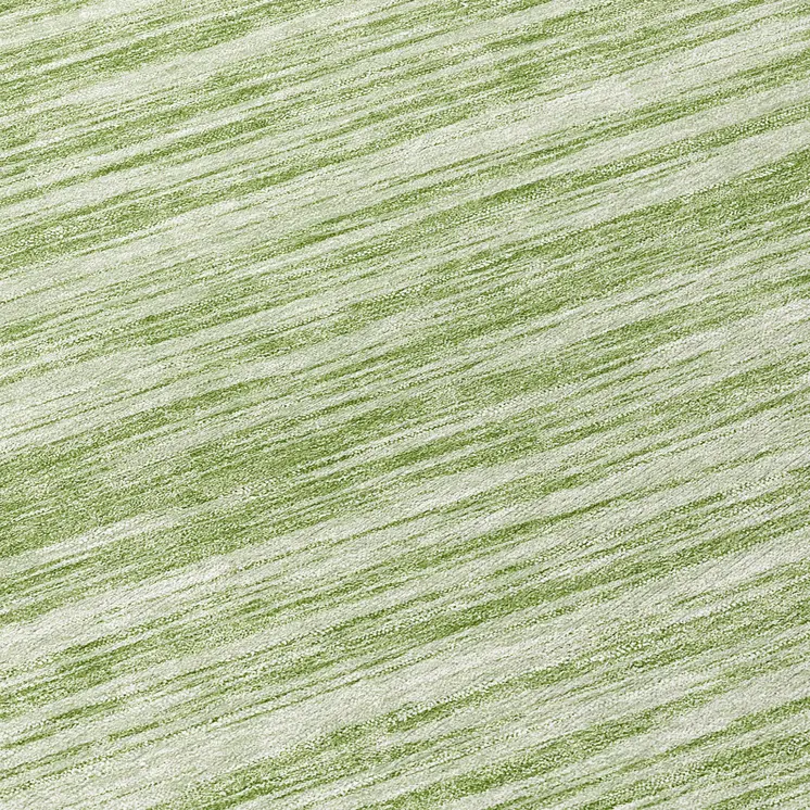 8' Sage And Ivory Round Abstract Washable Indoor Outdoor Area Rug