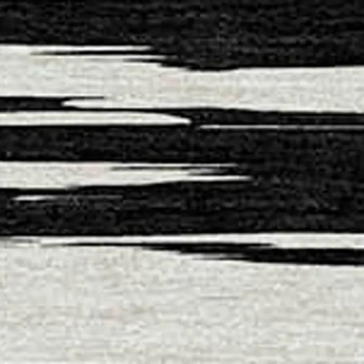8' X 10' Black And Ivory Abstract Washable Indoor Outdoor Area Rug
