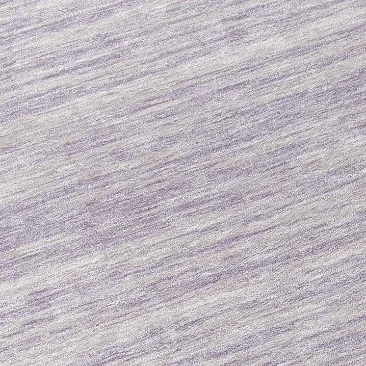 8' Lavender And Lilac Round Abstract Washable Indoor Outdoor Area Rug
