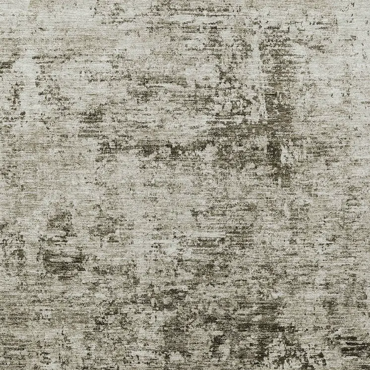 5' X 8' Beige And Taupe Abstract Washable Indoor Outdoor Area Rug