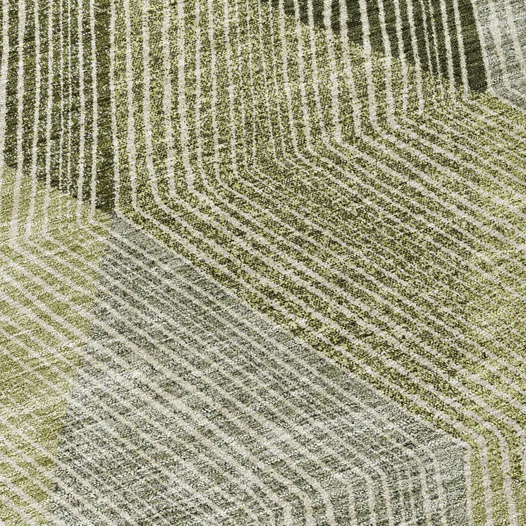 8' Olive Green Gray And Ivory Round Argyle Washable Indoor Outdoor Area Rug