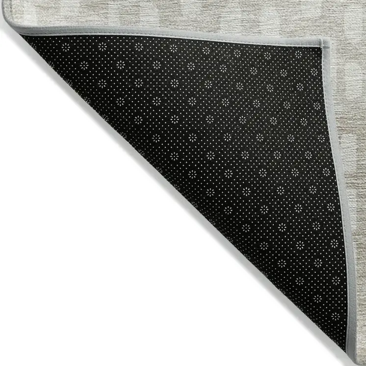 10' X 14' Ivory Beige And Tan Geometric Washable Indoor Outdoor Area Rug