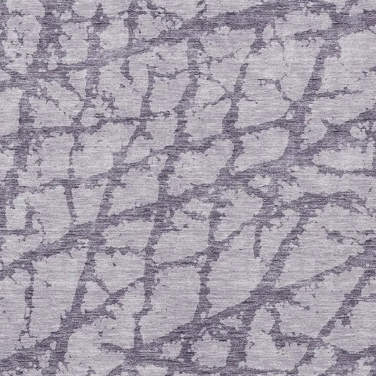 5' X 8' Lavender And Purple Abstract Washable Indoor Outdoor Area Rug