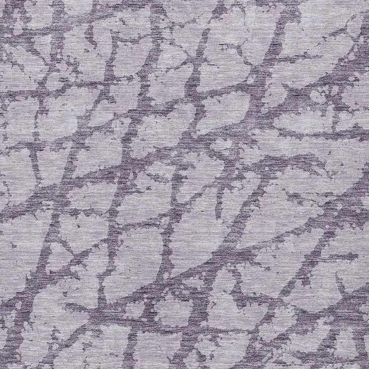 9' X 12' Lavender And Purple Abstract Washable Indoor Outdoor Area Rug