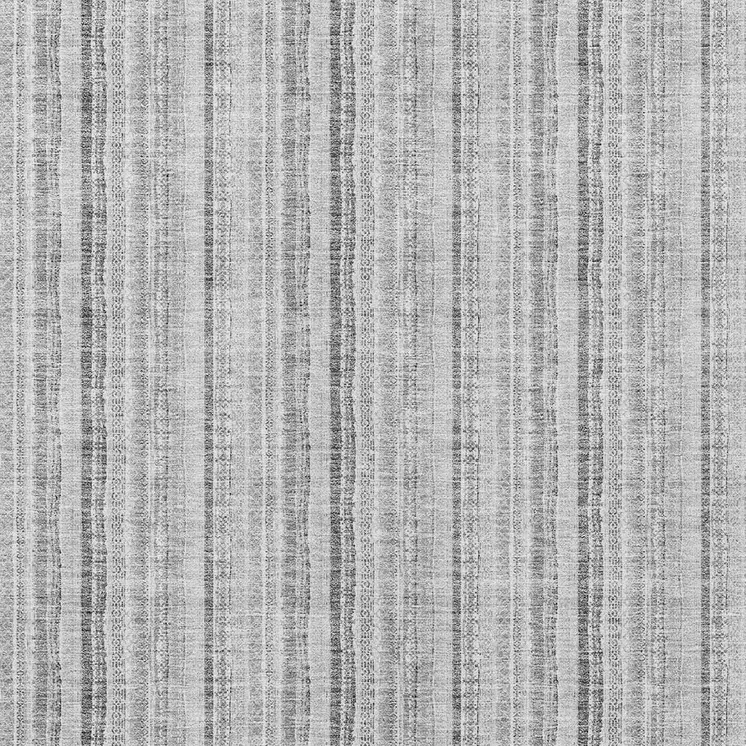 10' X 14' Silver And Gray Striped Washable Indoor Outdoor Area Rug