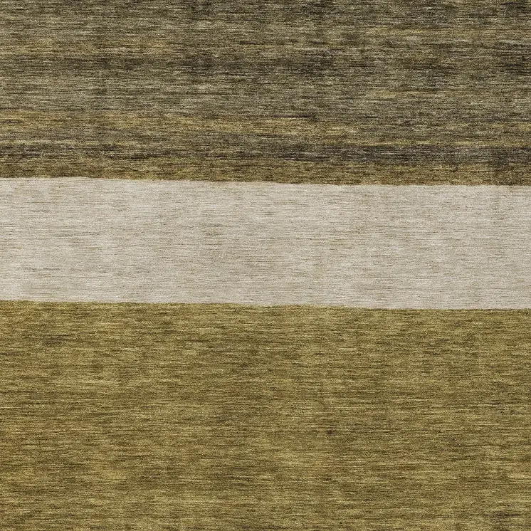 9' X 12' Coffee Ivory And Gray Abstract Washable Indoor Outdoor Area Rug