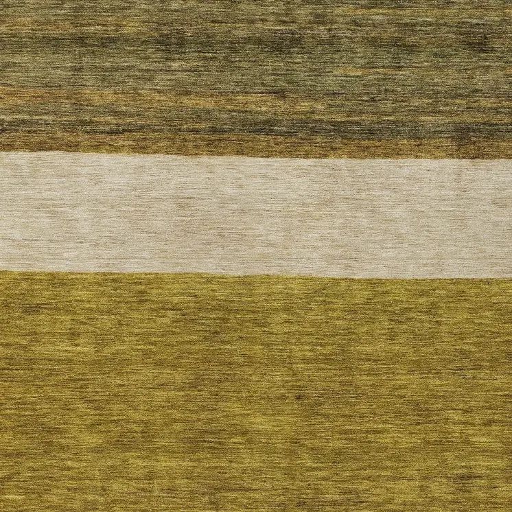 8' X 10' Gold Beige And Gray Abstract Washable Indoor Outdoor Area Rug