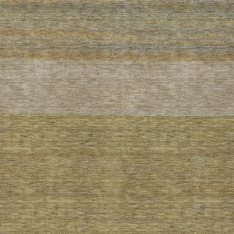 3' X 5' Wheat Gold And Gray Abstract Washable Indoor Outdoor Area Rug