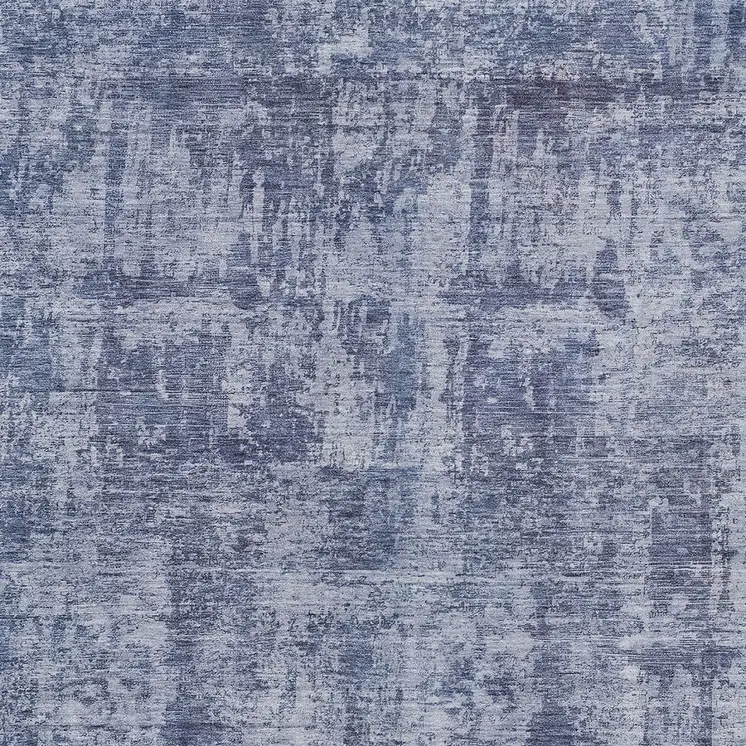 3' X 5' Blue And Ivory Abstract Washable Indoor Outdoor Area Rug